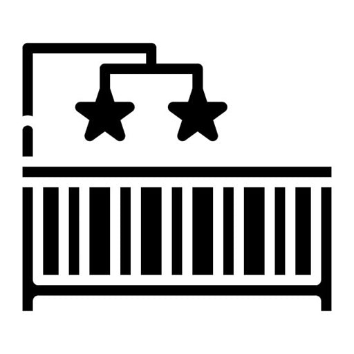 Baby Cot Glyph Icon