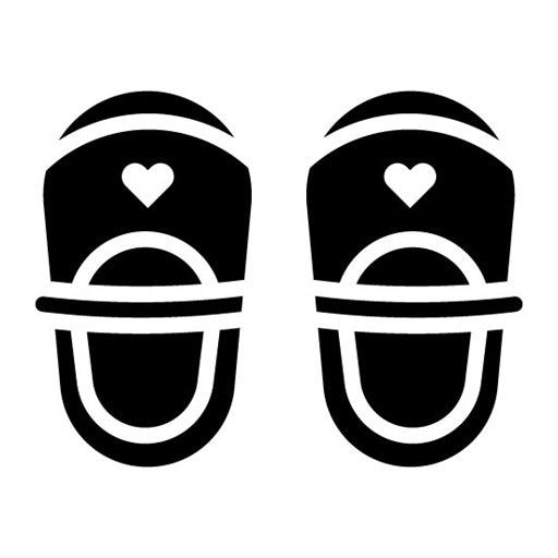 Baby Shoes Glyph Icon | Baby Shower
