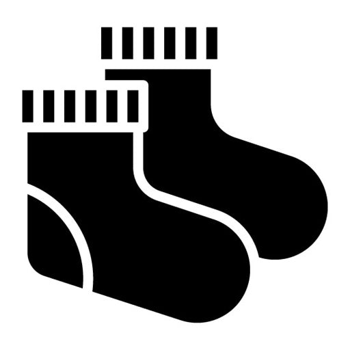 Baby Socks Glyph Icon | Baby Shower