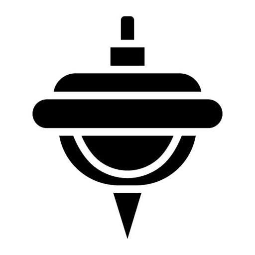 Toy Top Glyph Icon