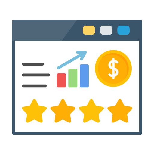 Website Rating Flat Icon