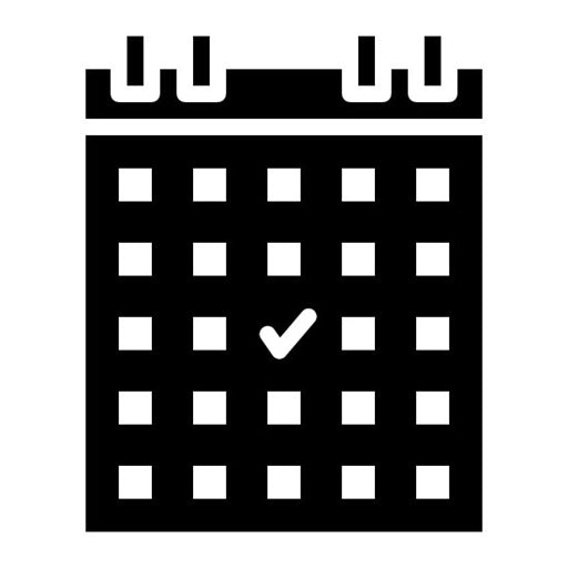 Book an Event Glyph Icon