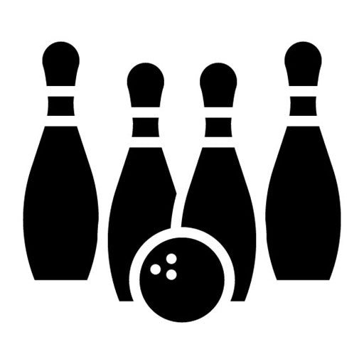 Bowling Glyph Icon | Bowling