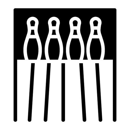 Bowling Alley Glyph Icon