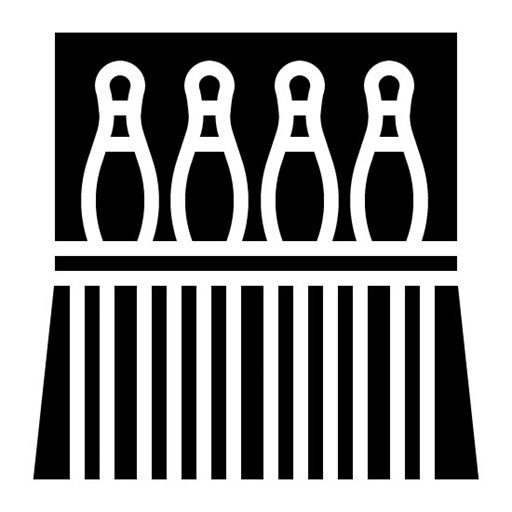 Bowling Lane Glyph Icon