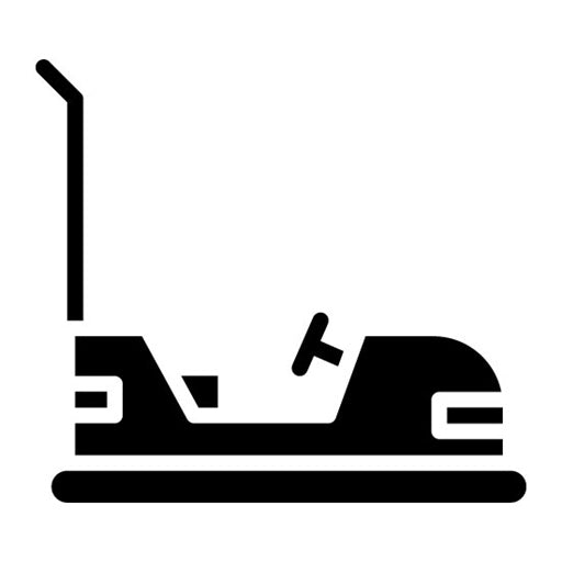 Bumper Cars Glyph Icon | Bowling