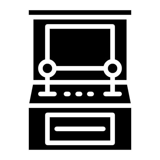 Coin Operated Games Glyph Icon