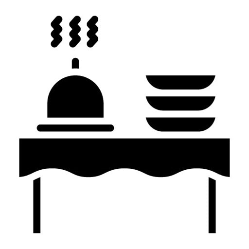 Custom Catering Glyph Icon