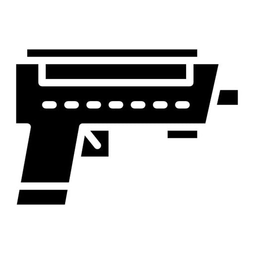 Laser Tag Glyph Icon