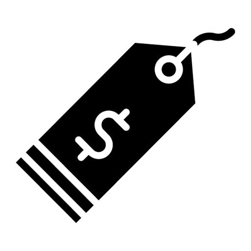 Tokens Price Glyph Icon