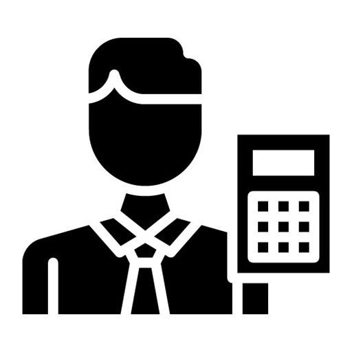 Accountant Glyph Icon | Diversity