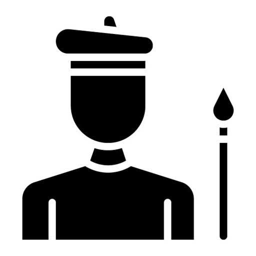 Artist Glyph Icon | Diversity