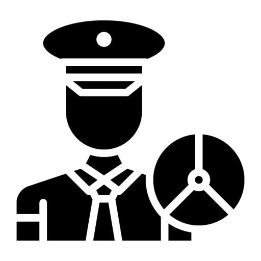 Bus Driver Glyph Icon