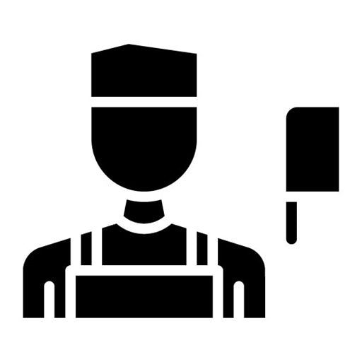 Butcher Glyph Icon