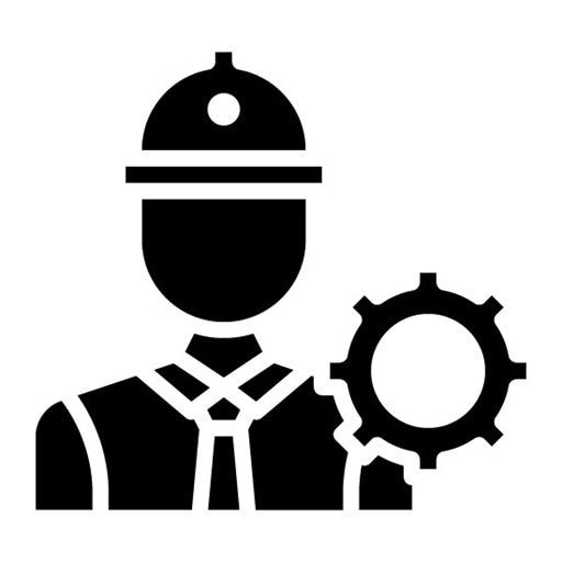 Civil Engineer Glyph Icon
