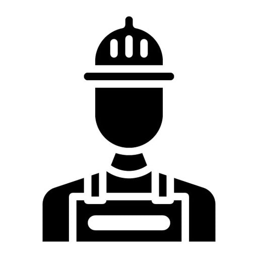 Construction Worker Glyph Icon | Diversity