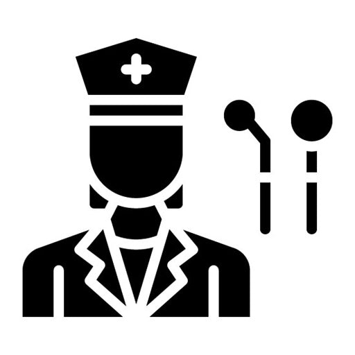 Dental Assistant Glyph Icon