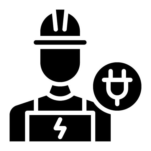 Electrician Glyph Icon | Diversity