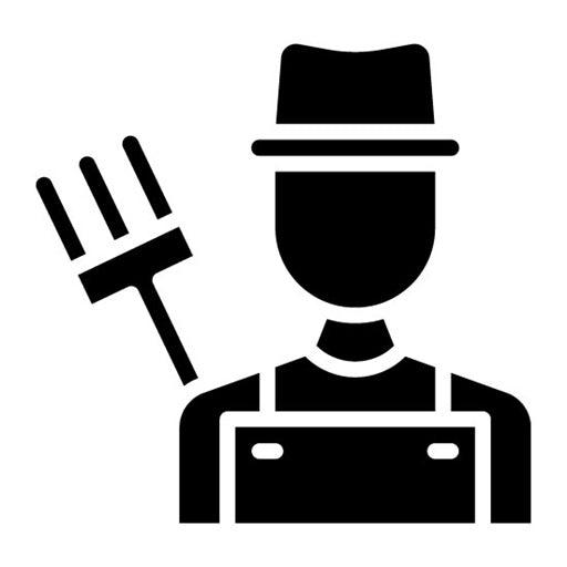 Farmer Glyph Icon | Diversity