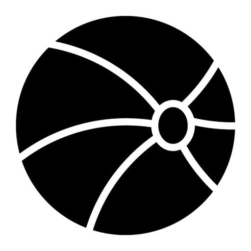 Beach Ball Glyph Icon