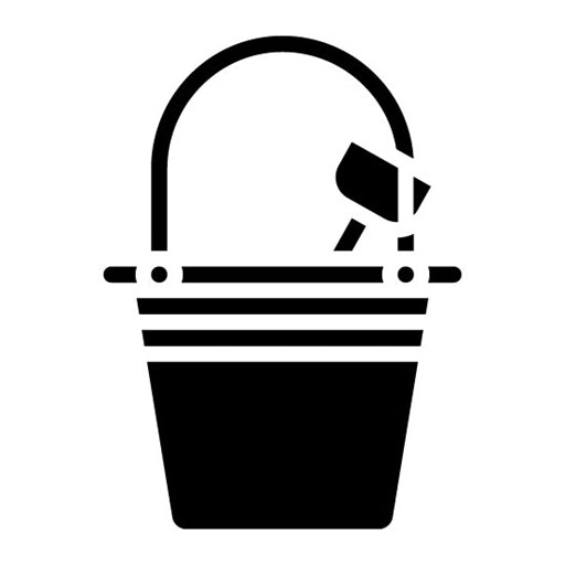 Beach Bucket Glyph Icon