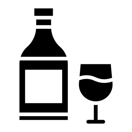 Alcohol Glyph Icon | Luxury