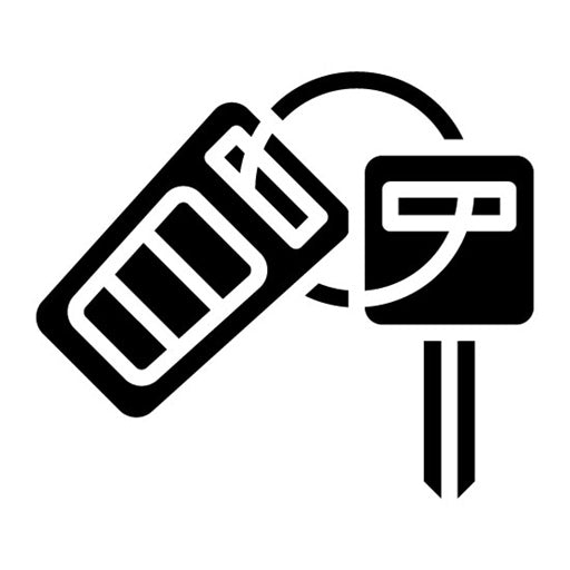 Car Key Glyph Icon | Luxury