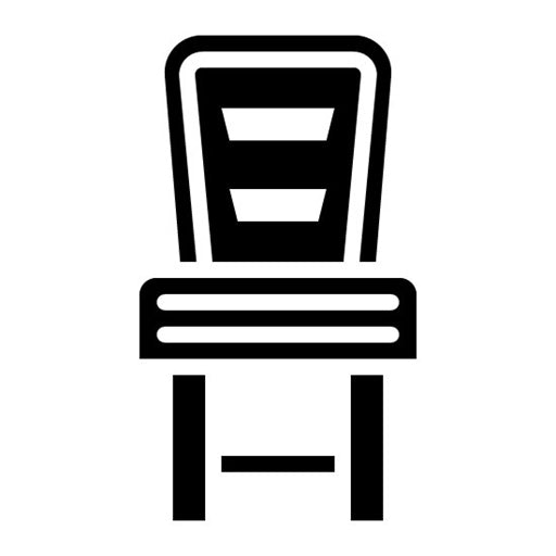 Chair Glyph Icon | Luxury