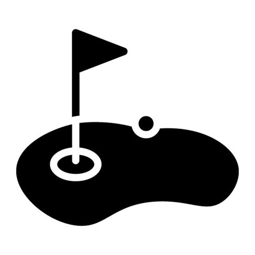 Golf Glyph Icon | Luxury
