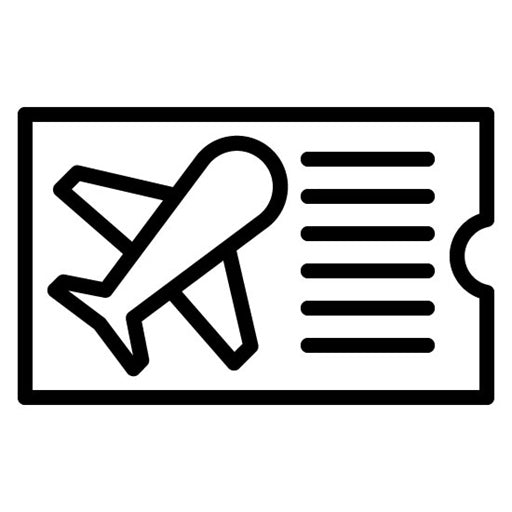 Plane Ticket Icon