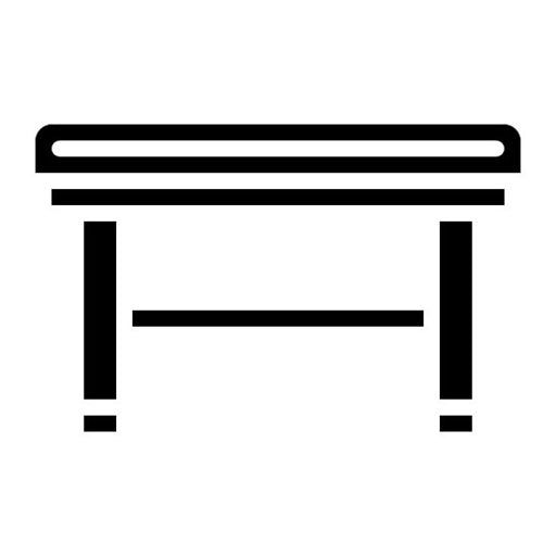 Table Glyph Icon | Luxury