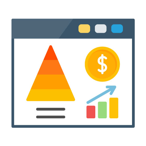 Website Pyramid Flat Icon