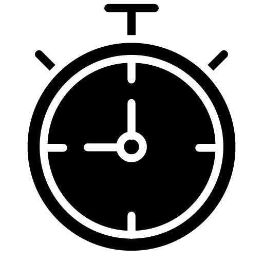 Chronometer Glyph Icon | Volleyball