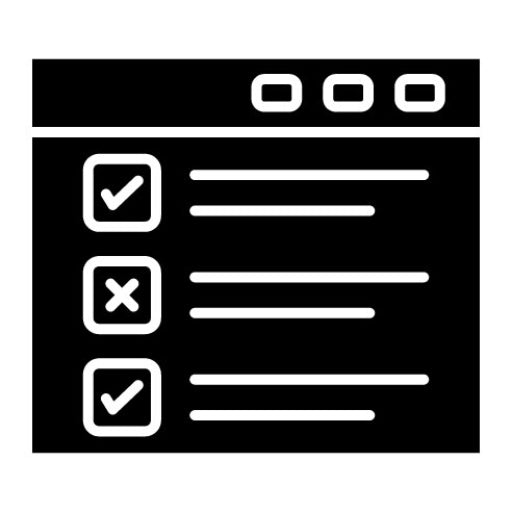 Tasks List Glyph Icon | SEO and SEM
