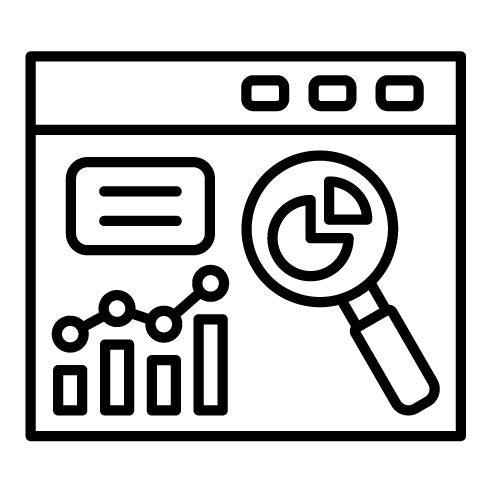 Search Statistics Icon | SEO and SEM