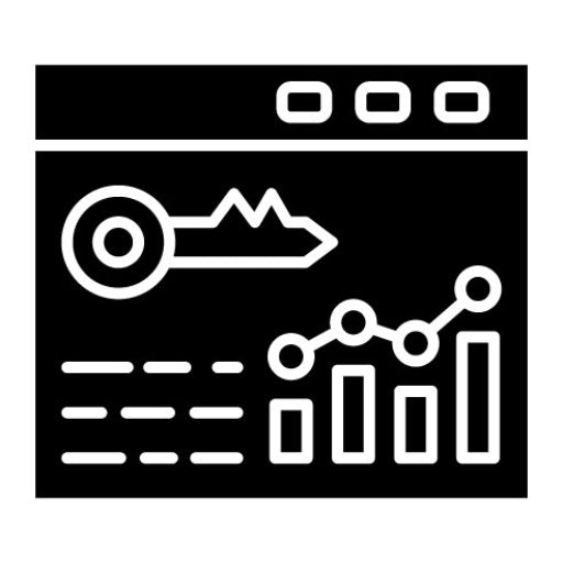 Rank Keywords Glyph Icon