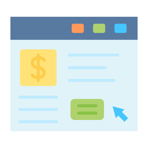 Online Payment Flat Icon