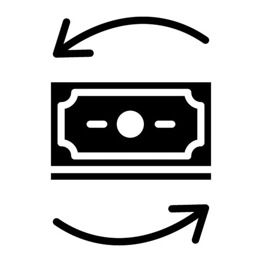 Cash Back Glyph Icon