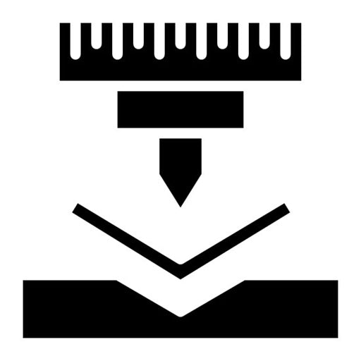 Bending Glyph Icon