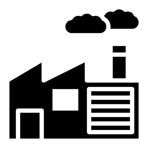 Factory Glyph Icon | Mettalurgy