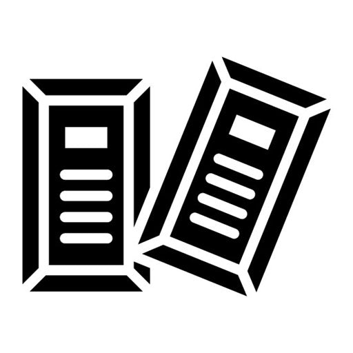 Gold Bars Glyph Icon