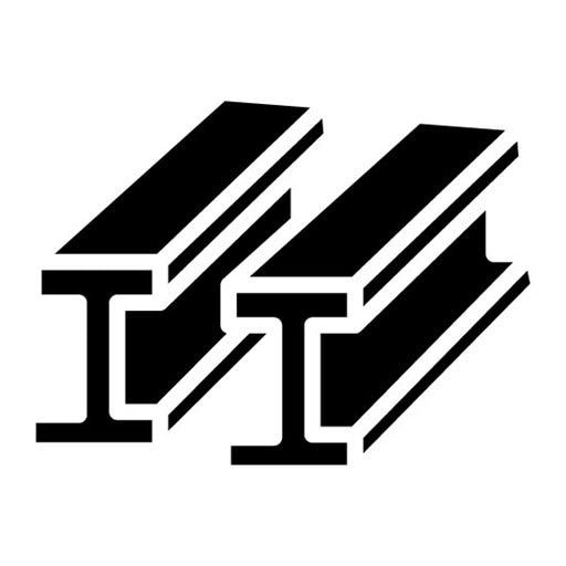 H Beam Glyph Icon