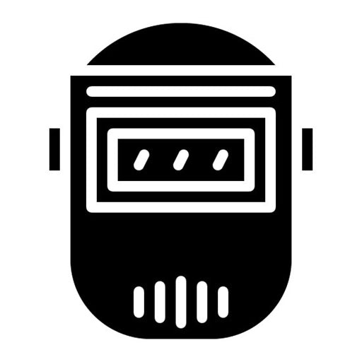 Welding Mask Glyph Icon | Mettalurgy
