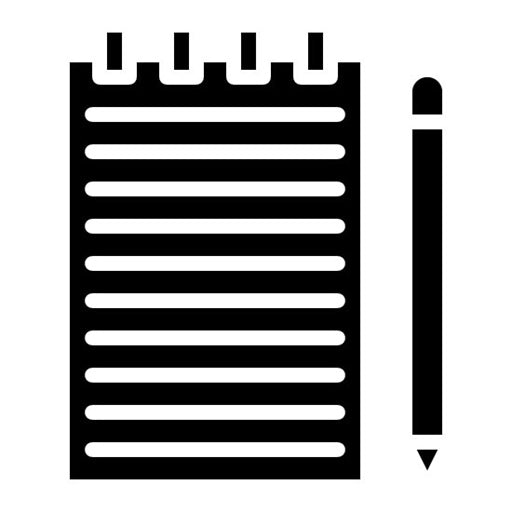 Notes Glyph Icon | Trading