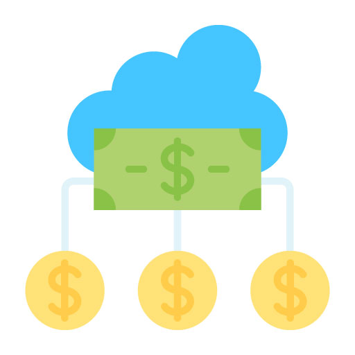 Cloud Money Flat Icon