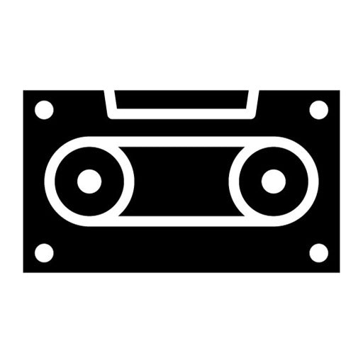 Cassettte Glyph Icon