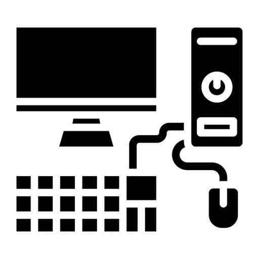 Computer Glyph Icon | Retro