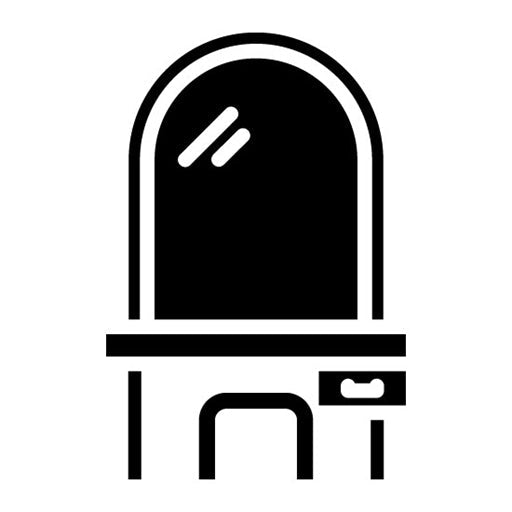 Dressing Table Glyph Icon | Retro