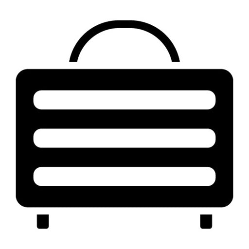 Suitcase Glyph Icon | Retro