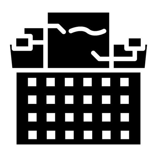 Typewriter Glyph Icon | Retro
